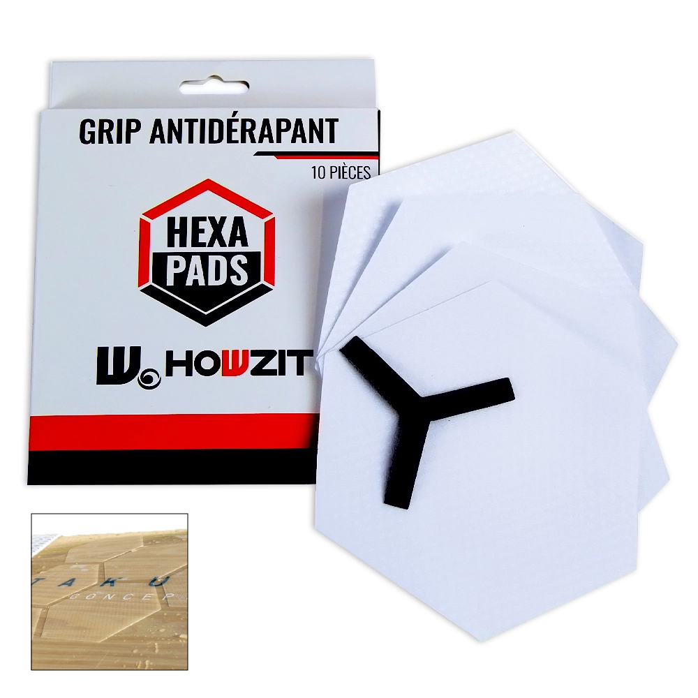 Grip De Traction SURF Antidérapant Hexapads Howzit - 10 Pcs 3 Grip De Traction SURF Antidérapant Hexapads Howzit - 10 Pcs – Image 3