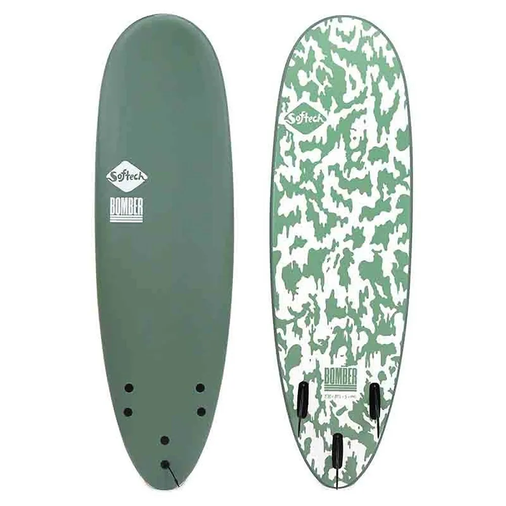 SURF SOFTECH BOMBER FCS II VERT/BLANC 2 SURF SOFTECH BOMBER FCS II VERT/BLANC – Image 2