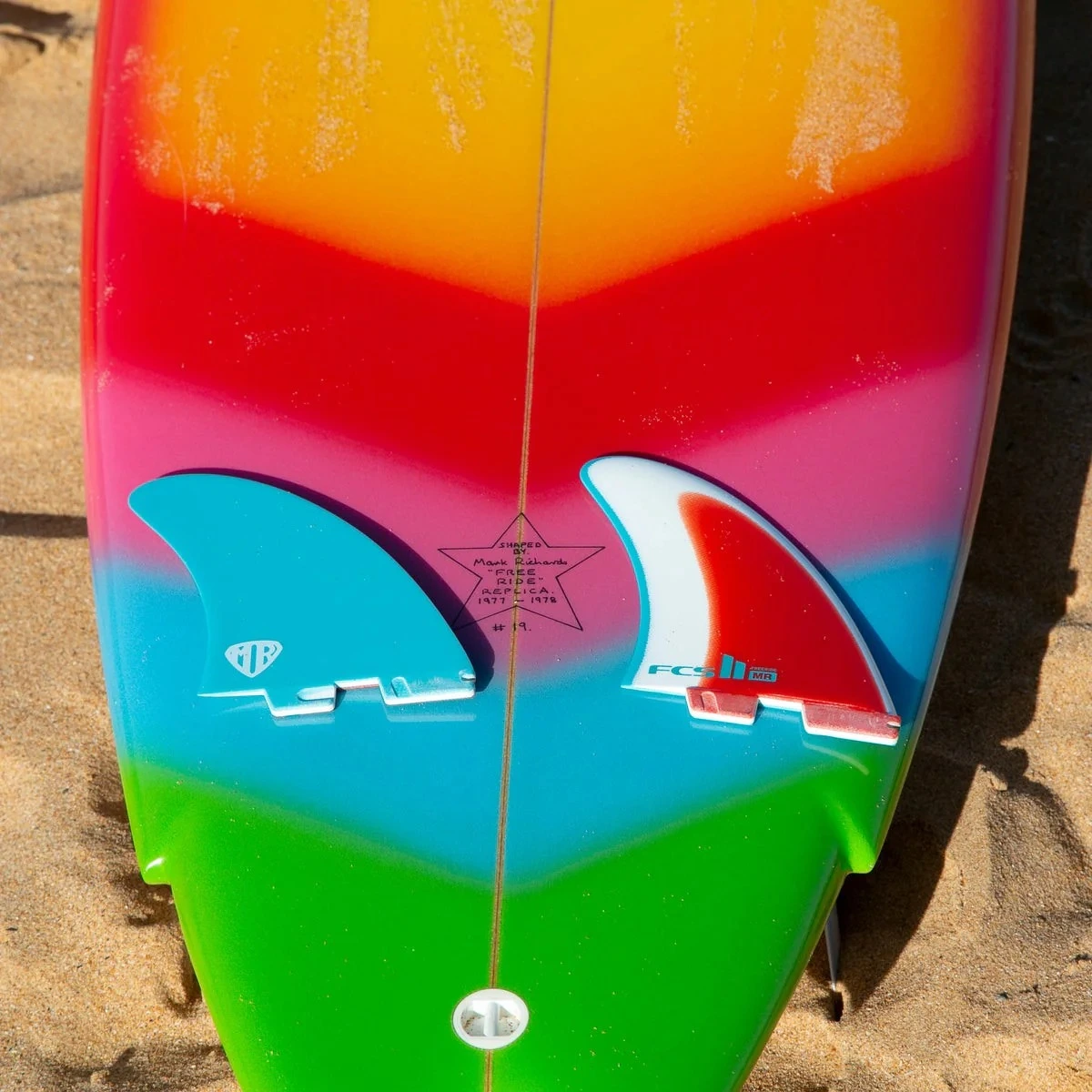 AILERON SURF FCS II MR FREERIDE TWIN BLUE/RED/WHITE