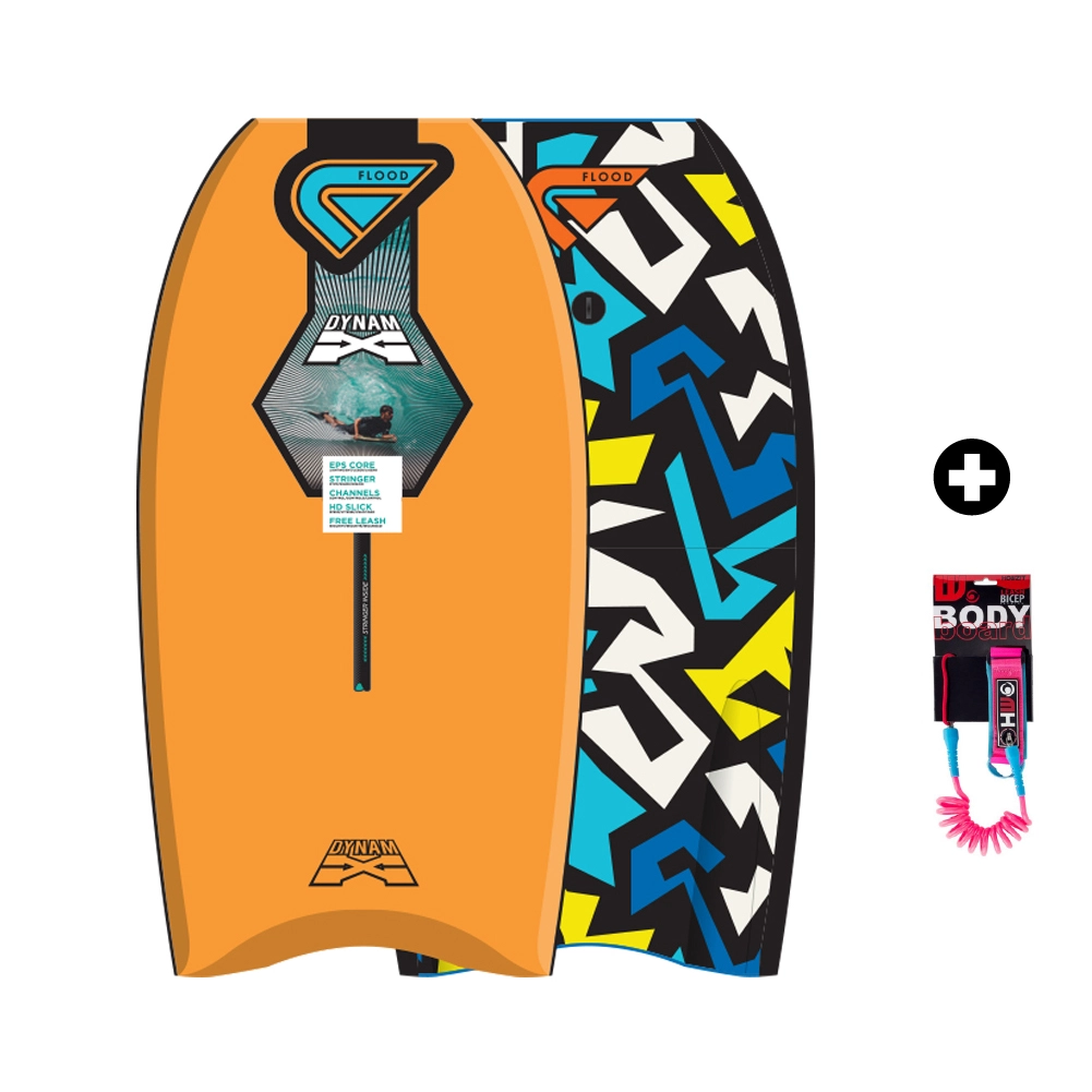 BODYBOARD FLOOD DYNAMX II TRIBAL ORANGE 1 BODYBOARD FLOOD DYNAMX II TRIBAL ORANGE