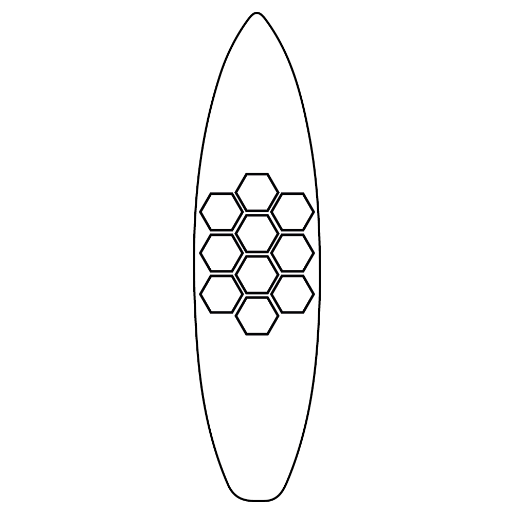 Grip De Traction SURF Antidérapant Hexapads Howzit - 10 Pcs 10 Grip De Traction SURF Antidérapant Hexapads Howzit - 10 Pcs – Image 10