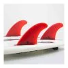 Ailerons SURF FCS II Accelerator Neo Glass Medium Rouge Set De 3