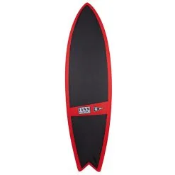 Surf Pyzel JJF Ivan Florence Pro Model Fish Black/red