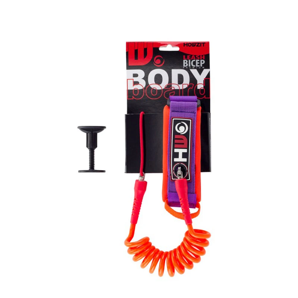 LEASH BODYBOARD HOWZIT ORANGE/VIOLET 7 LEASH BODYBOARD HOWZIT ORANGE/VIOLET – Image 7